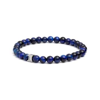 Armband mit 6 mm blauem Tigerauge-Stein - Dark Blue 6mm